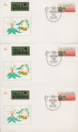 Israel ATM 1992 Weihnachten Versandstellensatz 3 Werte, ATM 4 S3 (X80425) - Vignettes D'affranchissement (Frama)
