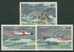 Kokos-Inseln 1993 Luft- Und Seerettungsdienst Schiff Flugzeug 299/01 Postfrisch - Cocos (Keeling) Islands