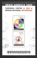 Brasil 2000 Série América - Campanha Contra A AIDS E Semana Nacional Antidrogas Bloco 116 - Blocs-feuillets