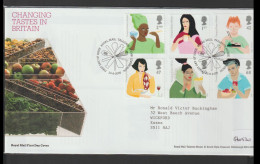 Great Britain FDC 2005 Changing Tastes In Britain - Wrapped In Plastic. Postal Weight 0,04 Kg. Please Read Sales Conditi - 2001-2010 Decimal Issues