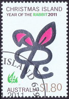CHRISTMAS ISLAND 2011 QEII $1.80 Chinese New Year-Year Of The Rabbit SG698 FU - Christmas Island