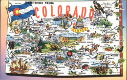 Colorado US-State Map Of The Centennial State - Autres & Non Classés