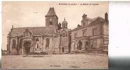 95   MARINES LA MAIRIE ET L EGLISE - Marines