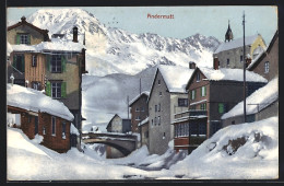 AK Andermatt, Ortsansicht Im Schnee - Andermatt