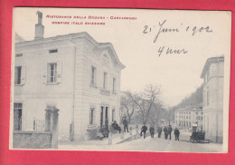 Old Postcard Switzerland - CASTASEGNA - Ristorante Della Dogana  1900's - Castasegna