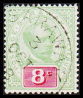 1888-1893. SARAWAK. Rajah Sir Charles J. Brooke 8 C. POSTAGE & REVENUE  (Michel 14) - JF557067 - Sarawak (...-1963)