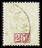 1888-1893. SARAWAK. Rajah Sir Charles J. Brooke 25 C. POSTAGE & REVENUE  (Michel 17) - JF557071 - Sarawak (...-1963)