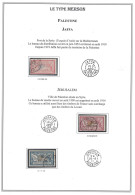 LEVANT - PALESTINE - JAFFA - JERUSALEM - MERSON - SUR PAGE A4 - OBLITERATIONS DIVERSES JAFFA ET JERUSALEM. - Gebruikt