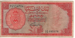 LIBYA  1/4   Libyan Pound    P23   Dated   05.02.1963 - Libya