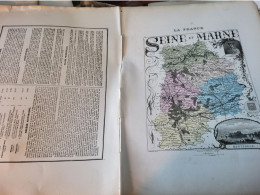 SEINE ET MARNE /DIVISION ADMINISTRATIVE/ABREGE HISTORIQUE/BIOGRAPHIE/STATISTIQUE/VILLES MELUN MEAUX COULOMMIERS PROVINS - Geographical Maps