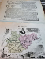 TARN ET GARONNE /DIVISION ADMINISTRATIVE/ABREGE HISTORIQUE/BIOGRAPHIE/STATISTIQUE/VILLES MONTAUBAN MOISSAC - Geographical Maps