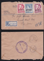 Ostafrikanische Geminschaft Dienst 2, 5, 6 Auf R-Brief TANGA - SONI 1960 #J747 - Kenya, Ouganda & Tanganyika