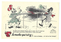 BUVARD "LA VACHE QUI RIT" - SERIE LES DUELS N°6 - DESSIN DE DUBOUT - Dairy