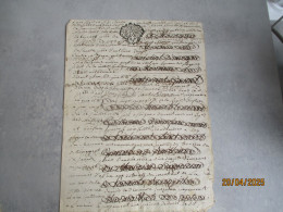 AUVERGNE DEUX SOL CACHET GENERALITE 1769 MANUSCRIT - Cachets Généralité