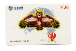 Hibou Chouette Cerf-volant Kite - Télécarte Chine Phonecard (S 1022) - China