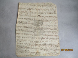 BOURGOGNE BRESSE 10 DENIE CACHET GENERALITE MANUSCRIT - Cachets Généralité