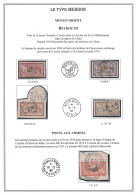 LEVANT - SYRIE - BEYROUTH - MERSON - SUR PAGE A4 - OBLITERATIONS DIVERSES - DONT POSTE AUX ARMEES *600* SUR 2F METROPOLE - Gebruikt