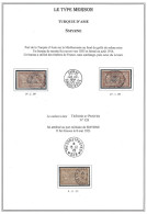 LEVANT - TURQUIE - SMYRNE - MERSON - SUR PAGE A4 - OBLITERATIONS DIVERSES DONT TRESOR ET POSTES *528* SUR METROPOLE. - Gebruikt