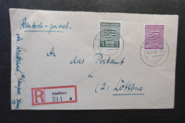 SBZ Mi. 68 + 84(diese PF XI=150.-€) N Oben Verdickt Brief Von Straßfurt (Faltspur)19.3.1946 Nach Cottbus-selten - Covers & Documents