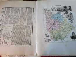 VIENNE/ DIVISION ADMINISTRATIVE/ABREGE HISTORIQUE/BIOGRAPHIE/STATISTIQUE/VILLES POITIERS CHATTELERAULT CIVRAY LOUDUN - Geographical Maps