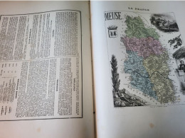 MEUSE / DIVISION ADMINISTRATIVE/ABREGE HISTORIQUE/BIOGRAPHIE/STATISTIQUE/VILLES BAR LE DUC COMMERCY MONTMEDY VERDUN - Geographical Maps