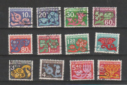 1971/72, Timbrs Tax, Fleur Stylisée, YT 102 - 113 - Portomarken