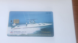 Maldives-(293MLDGIA-MAL-C-06)-speed-boat-(82)-(RF30)-(293MLDGIA02339632)-used Card+1card Prepiad Free - Maldives