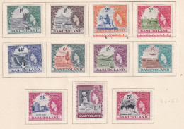BASUTOLAND  -  1954 QEII Pictorial Definitives Set Hinged Mint - 1933-1964 Crown Colony