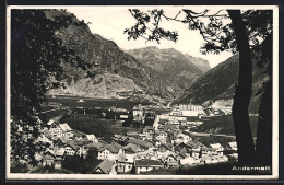 AK Andermatt, Ortsansicht Mit Bergpanorama - Andermatt