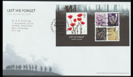 Great Britain FDC 2006 Lest We Forget Souvenir Sheet. Postal Weight 0,04 Kg. Please Read Sales Conditions Under Image Of - 2001-2010 Decimal Issues