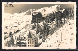AK Arosa, Hotel Villa Dr. Herwig Im Winter - Arosa