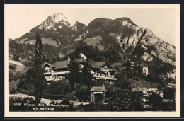 AK Weesen, Hotel Bellevue-Speer Mit Mattstock - Weesen