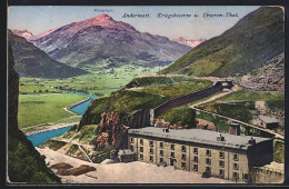 AK Andermatt, Kriegskaserne Und Urseren-Thal - Andermatt
