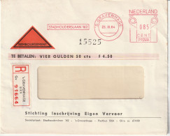 Nederland 1964, Registered Letter Sent From 's-Gravenhage (remboursletter) - Machines à Affranchir (EMA)
