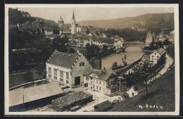 AK Baden, Ortsansicht Am Fluss - Baden