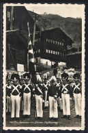 AK Ferden, Kummenalp, Die Grenadiere Von Lötschen In Uniform Beim Segensonntag - Ferden