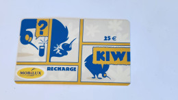 LUXEMBOURG-(LU-MOB-REF-0005B)-KIWI 25€-(110)-(MOBILUX)-(1003-2751-8457-46)-(50units)-(2/2006)-prepiad Card - Luxembourg