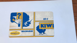 LUXEMBOURG-(LU-MOB-REF-0005B)-KIWI 25€-(111)-(MOBILUX)-(4580-7736-0025-69)-(25 €)-(MOBILUX)(2/2006)-prepiad Card - Luxembourg