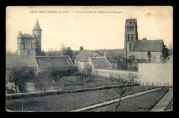 91 - BRIIS-SOUS-FORGES - L'EGLISE ET LE DONJON - VOIR ETAT - Briis-sous-Forges