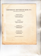 AMSTERDAM-ROTTERDAM  BANK  N.V. DOCUMENTO CONTENENTE 5 TRAVEL  DIVERSO  VALORE   " SPECIMEN " - Cheques & Traveler's Cheques
