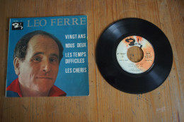 LEO FERRE VINGT ANS  EP 1961 - 45 T - Maxi-Single