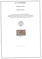 TURQUIE - DARDANELLES  - MERSON - SUR PAGE A4 - OBLITERATION DARDANELLES - CACHET T84. - Gebruikt