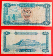 Libya. 1 Dinar 1972. (Р-35b).  VF! - Libya