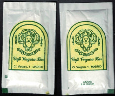 Espagne Sachet Sucre Sugar Azúcar Café Vergara Bar Madrid - Suiker