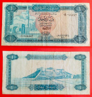Libya. 1 Dinar 1972. (Р-35b).  VF! - Libya