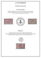 TURQUIE - CASTELLORIZO - MERSINA - SUR PAGE A4 - OBLITERATIONS DIVERSES - PAS COURANT. - Gebruikt