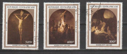 Centrafricaine - 1983 - N°Yv. 564 à 566 - Rembrandt Oblitéré - Rembrandt