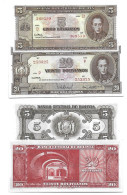 Bolivie Bolivia LOT 5 + 20 Bolivianos 1945 UNC / NEUF - Bolivia