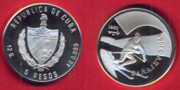 Münze Kuba  5 Peso  1983  Olympia   Silber - Cuba