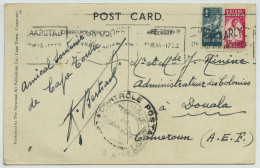 Afrique Du Sud. Suid-Afrika. Contrôle Postal / CP 1944 Le Cap Pour Douala (Cameroun). - Brieven En Documenten